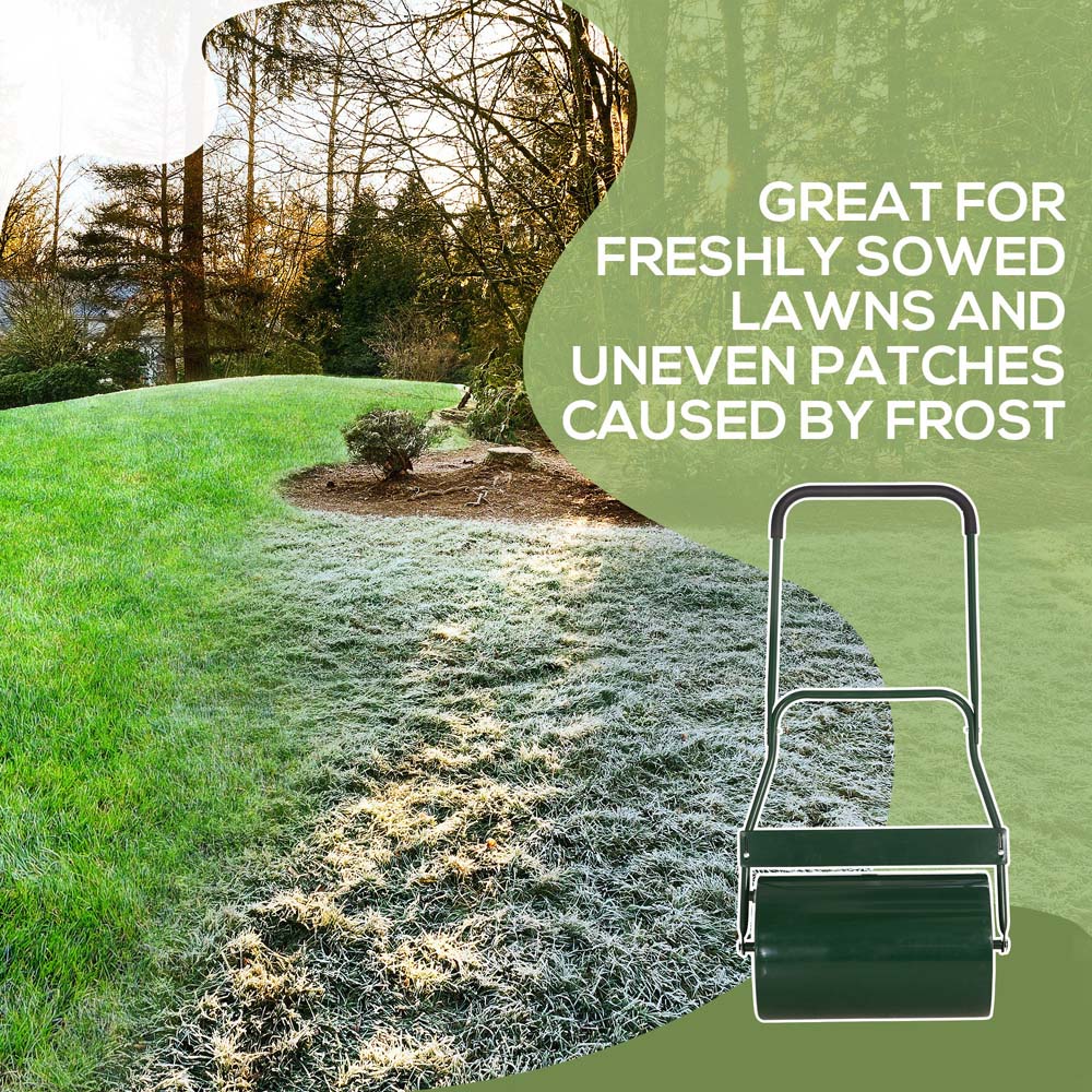 Outsunny 40L Green Fillable Collapsible Lawn Roller Image 4