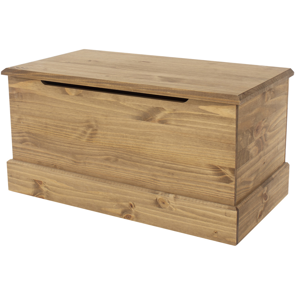 Core Products Cotswold Pine Ottoman Storage Trunk Image 4