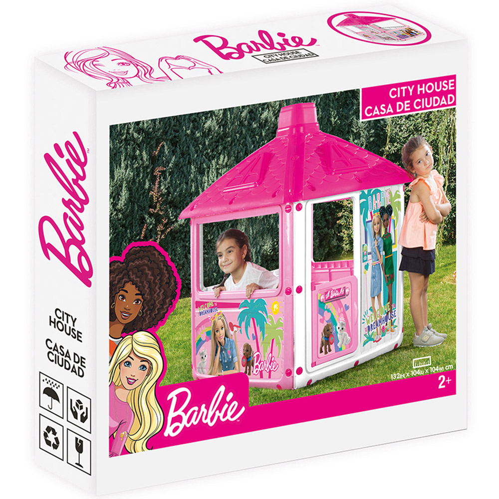 Dolu 4 Seater Kids Pink Licensed Barbie Picnic Table Image 3