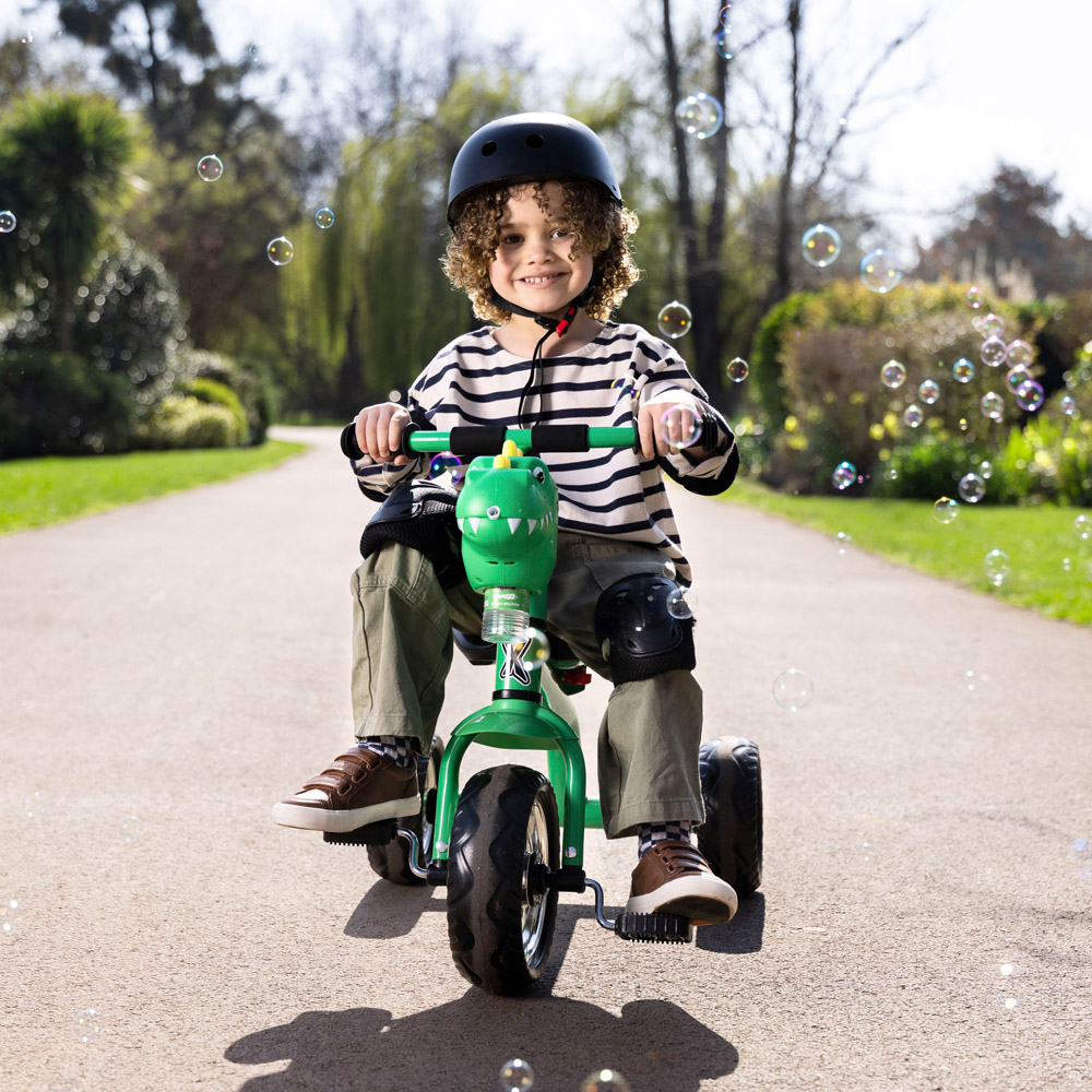 Xootz Kids Green Dinosaur Bubble Go Trike Image 8