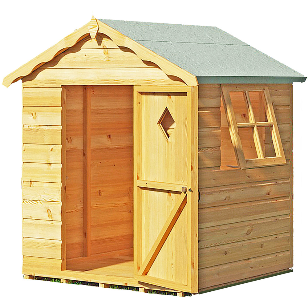 Shire Hide 4 x 4ft Shiplap Tongue and Groove Apex Shed Image 1