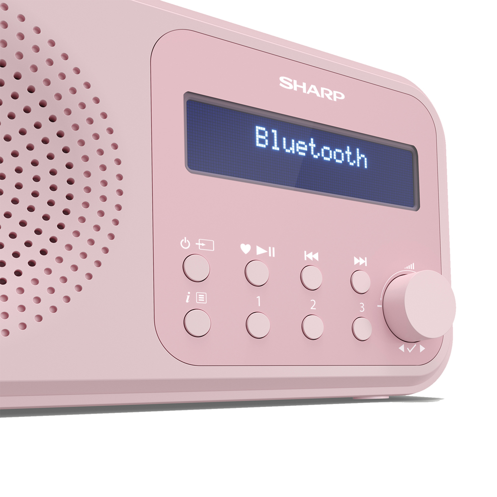 Sharp Tokyo Blossom Pink Portable Digital Radio Image 3