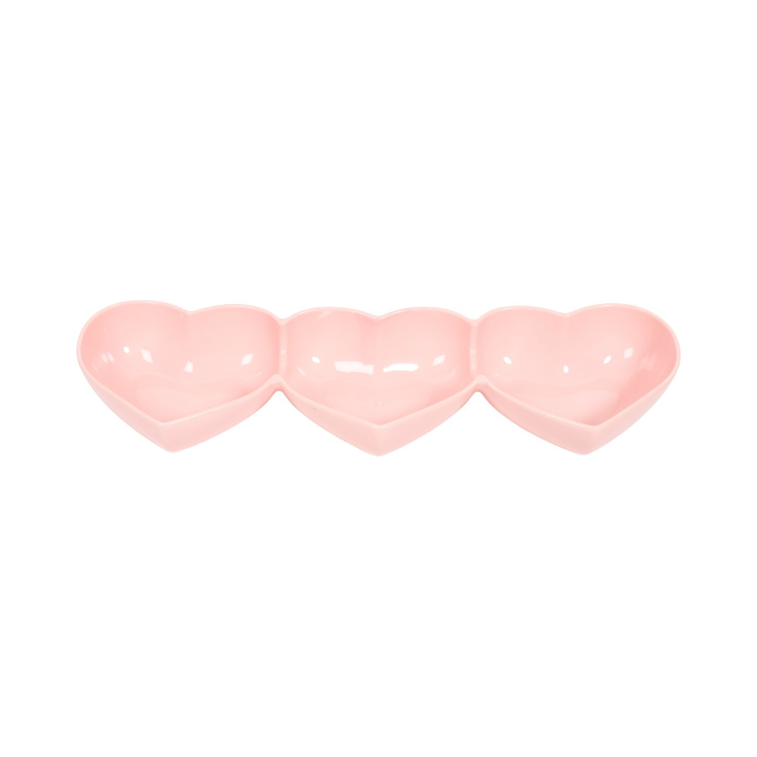 Hearts Serving Bowl Pink Image 3