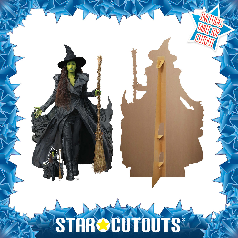 Star Cutouts Wicked For Good Witch Elphaba Cardboard Cutout 5.3ft Image 5