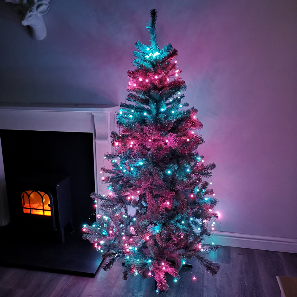 Samuel Alexander 200 Rainbow LED Waterfall Christmas Tree Light Image 6