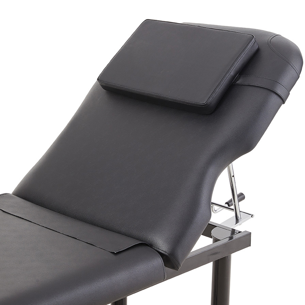 Living and Home Black Adjustable Back Massage Bed with Storage Shelf Image 8