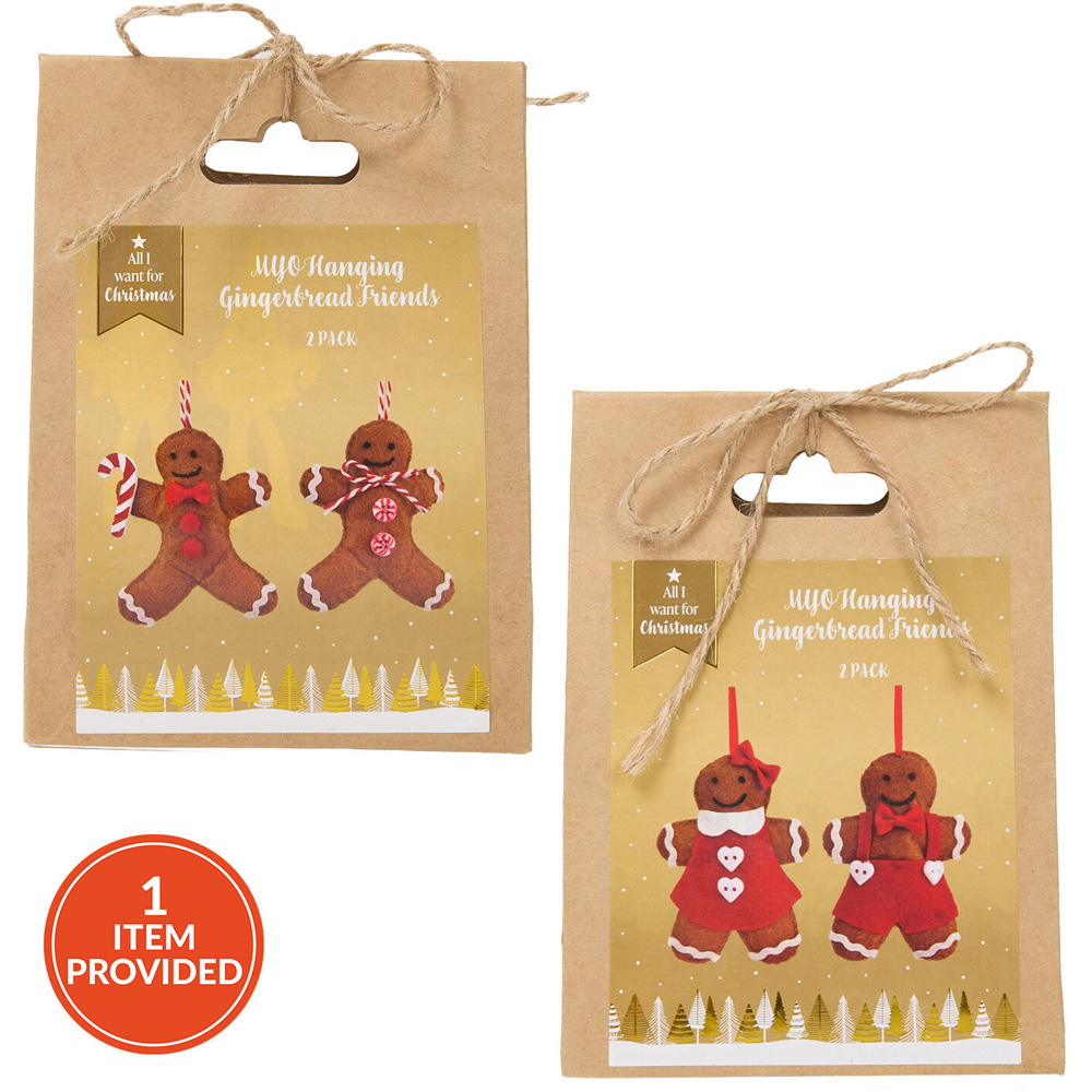 Make Your Own Hanging Gingerbread Friends Kit Image 1