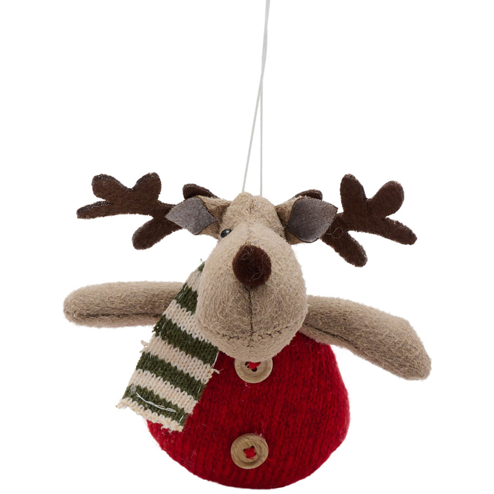 The Seasonal Gift Co. Assorted Snowman and Reindeer Decorations Tray 12 Pack Image 3