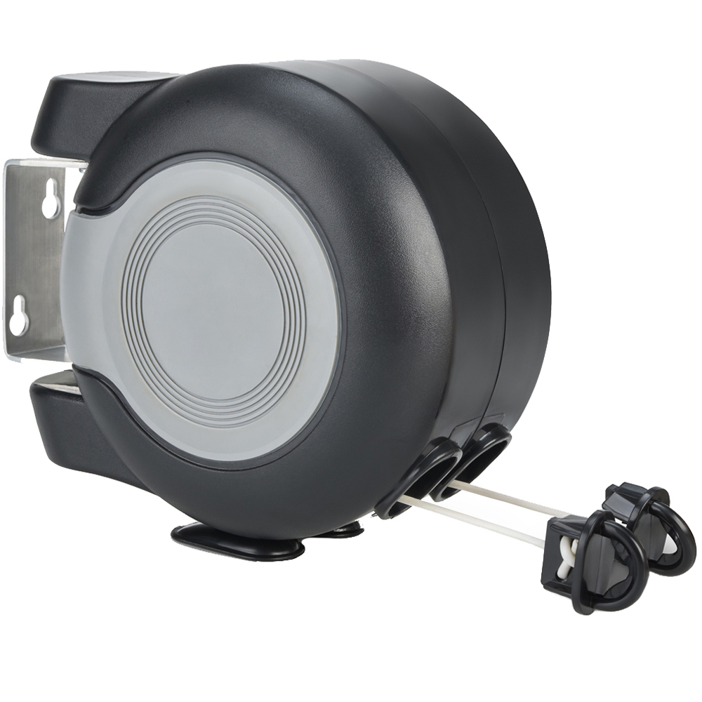 SA Products Black Wall Mounted Twin Washing Line 30ml Wilko