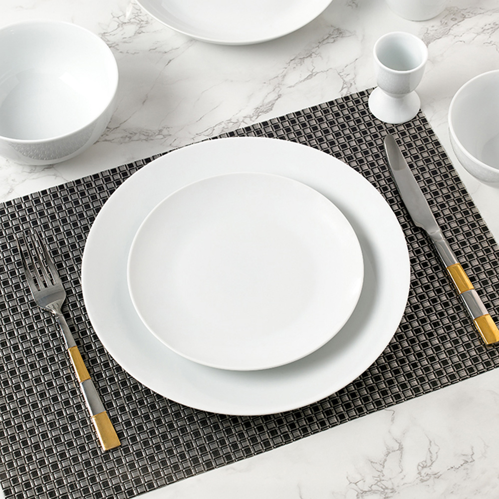 Waterside Coupe White 42 Piece Dinner Set Image 2
