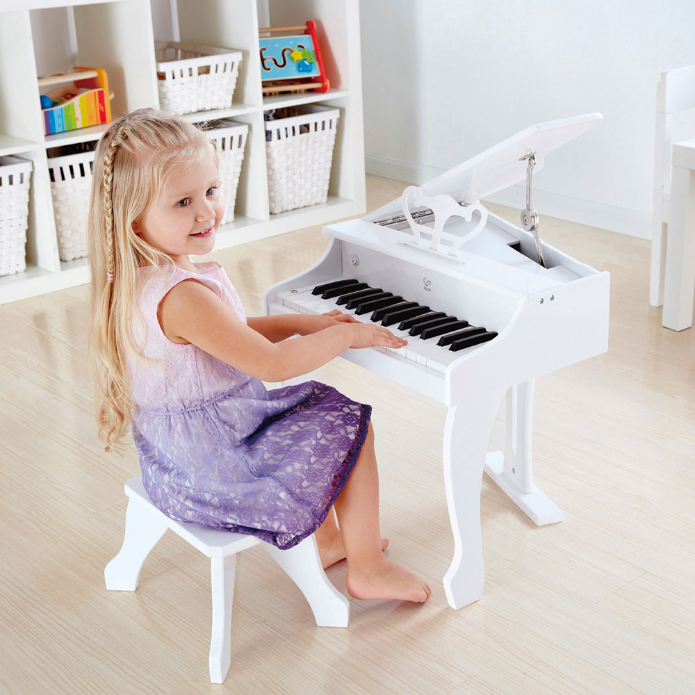 Hape Deluxe Grand White Piano Image 2