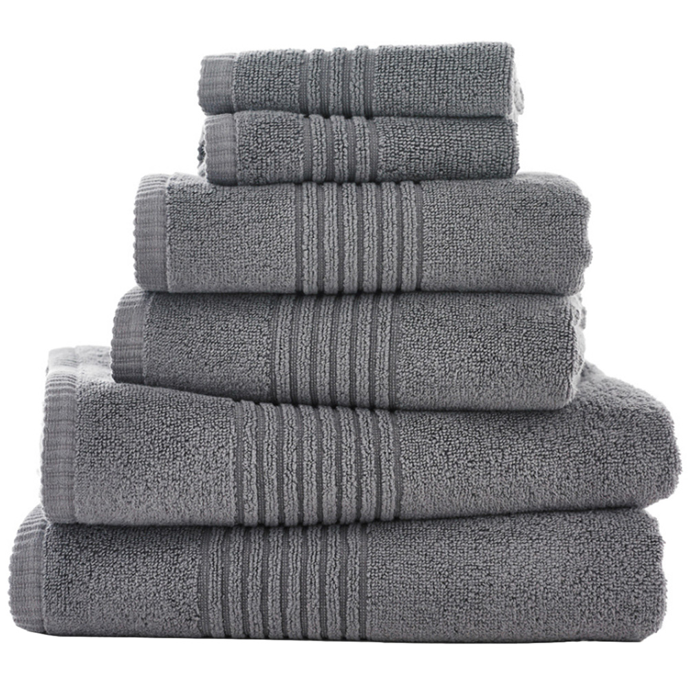Deyongs Quik Dri Charcoal Hand Towel 2 Pack Image