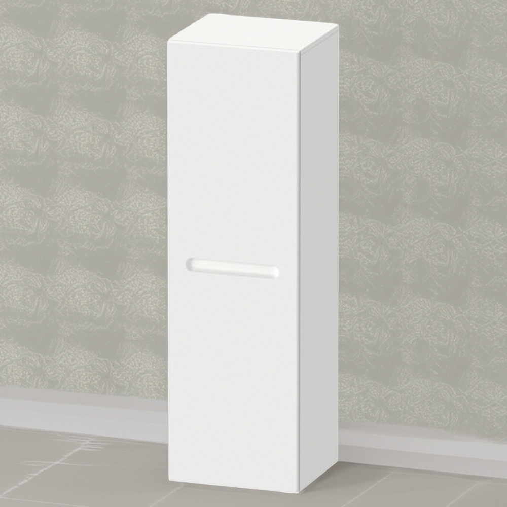 Duravit No.1 White Matt Semi-Tall Cabinet 400 x 360 x 1320mm Image 1