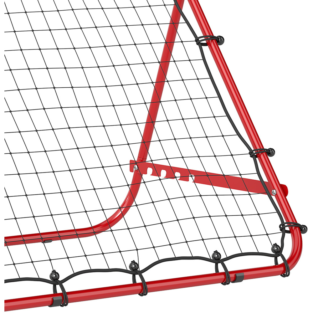 HOMCOM Adjustable Football Rebounder Net Training Aid Red Image 5