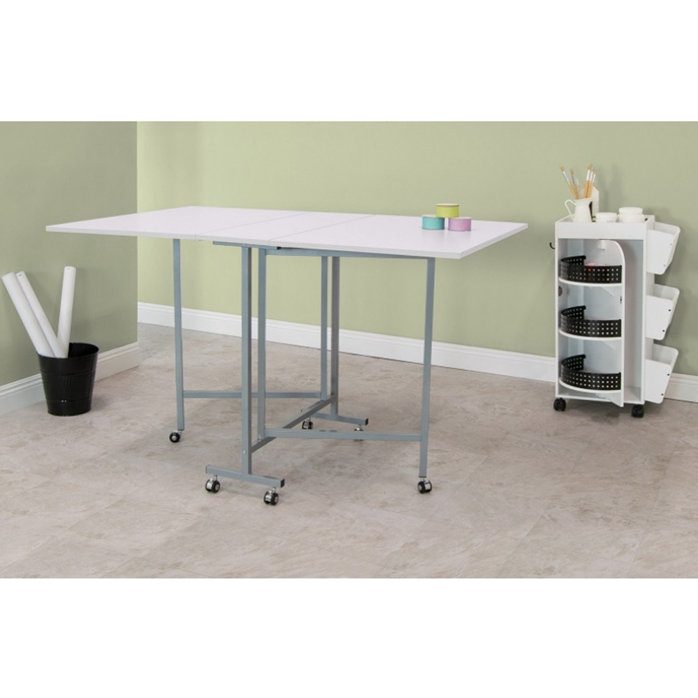 Sewing Online 13371 Silver and White Foldable Craft and Cutting Table Image 5