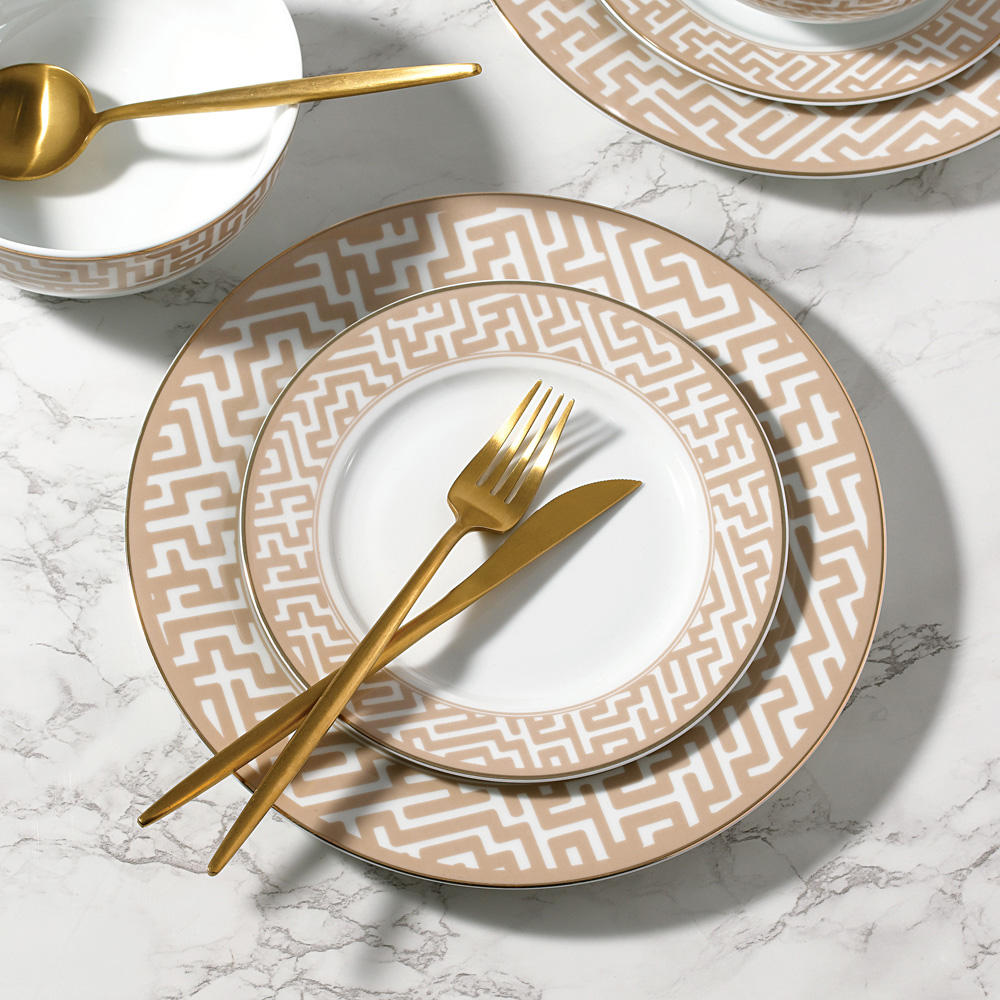 Waterside Mosaic Porcelain 12 Piece Dinner Set Image 4
