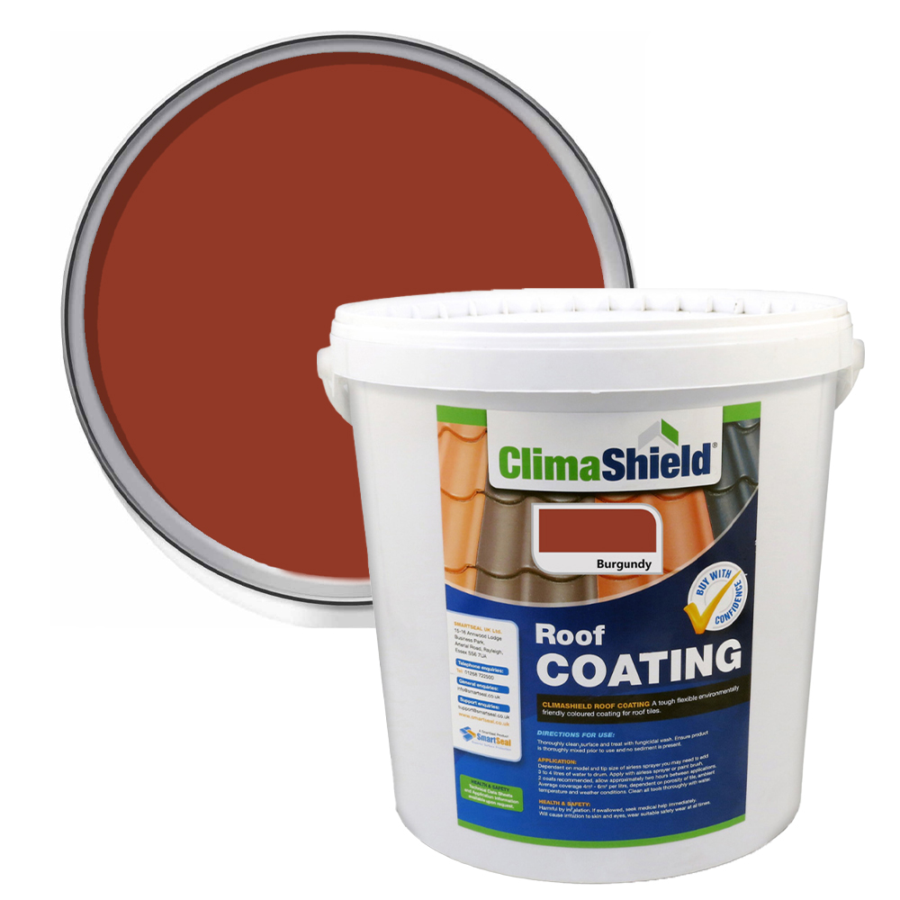 SmartSeal Climashield Burgundy Roof Coating 20L Image 1