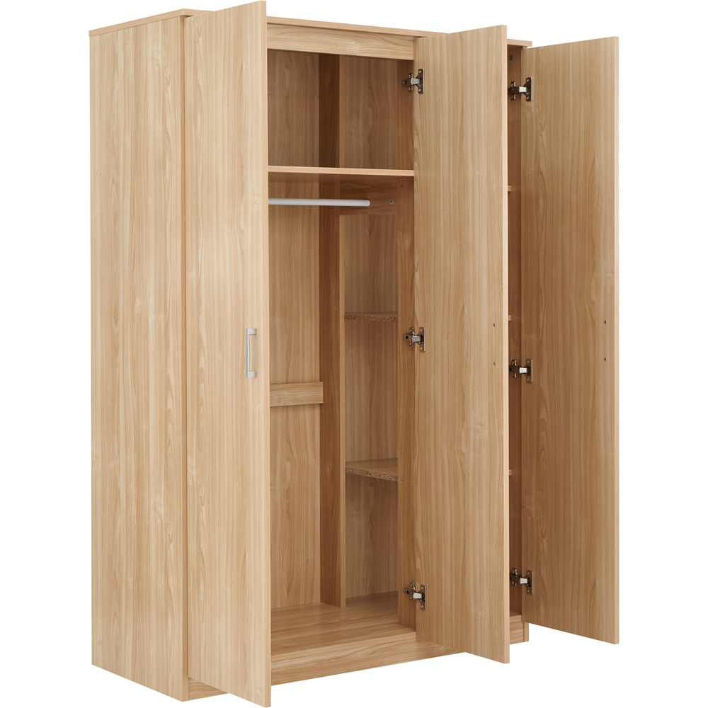 GFW Panama Oak Wood 4 Piece Bedroom Furniture Set Image 4