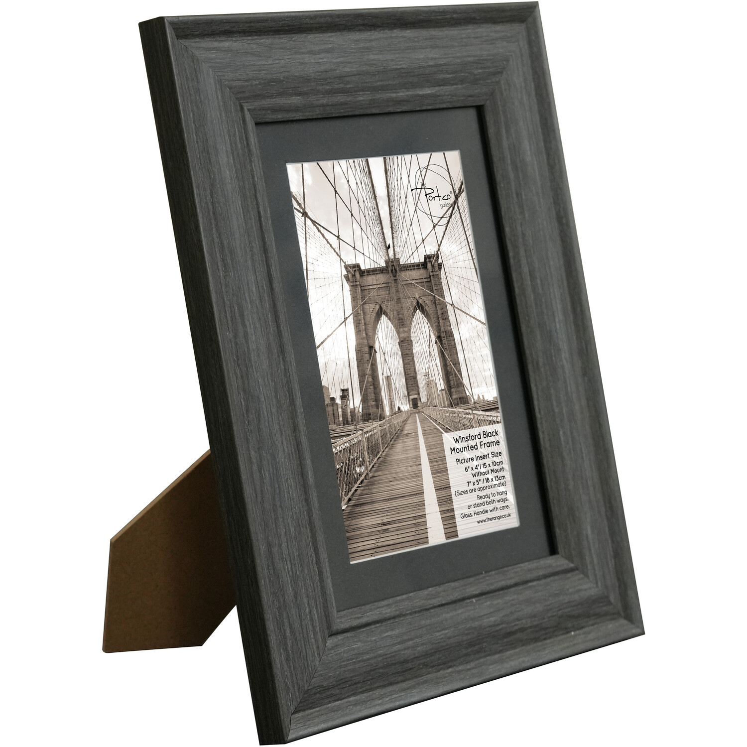 Winsford Mounted Frame - Black / 6x4in Image 2