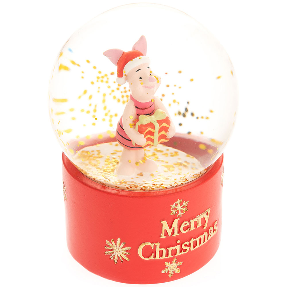 Disney Merry Christmas Piglet Snow Globe Image 1