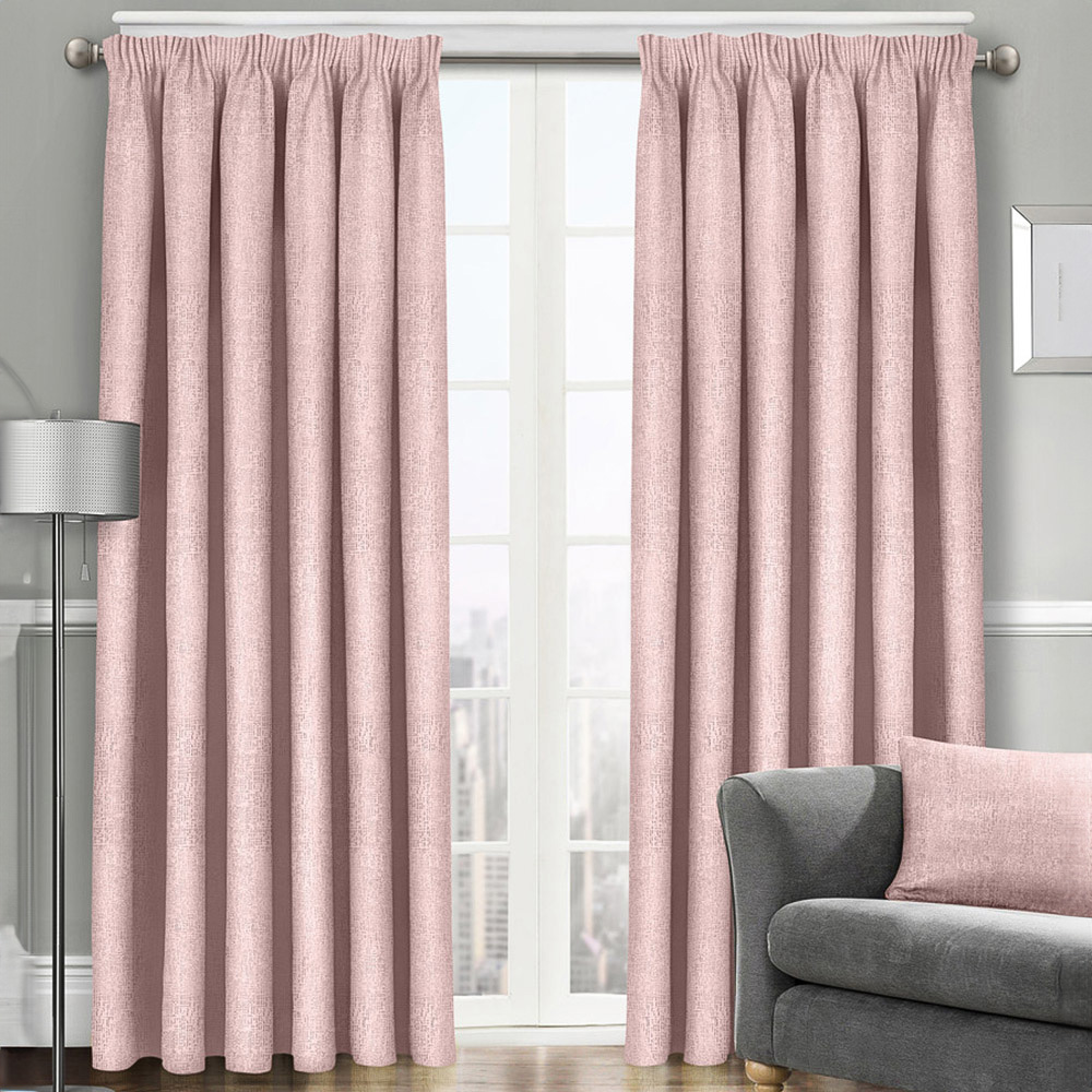 Velosso Westwood Blush Pink Curtains 117 x 137cm Image 1