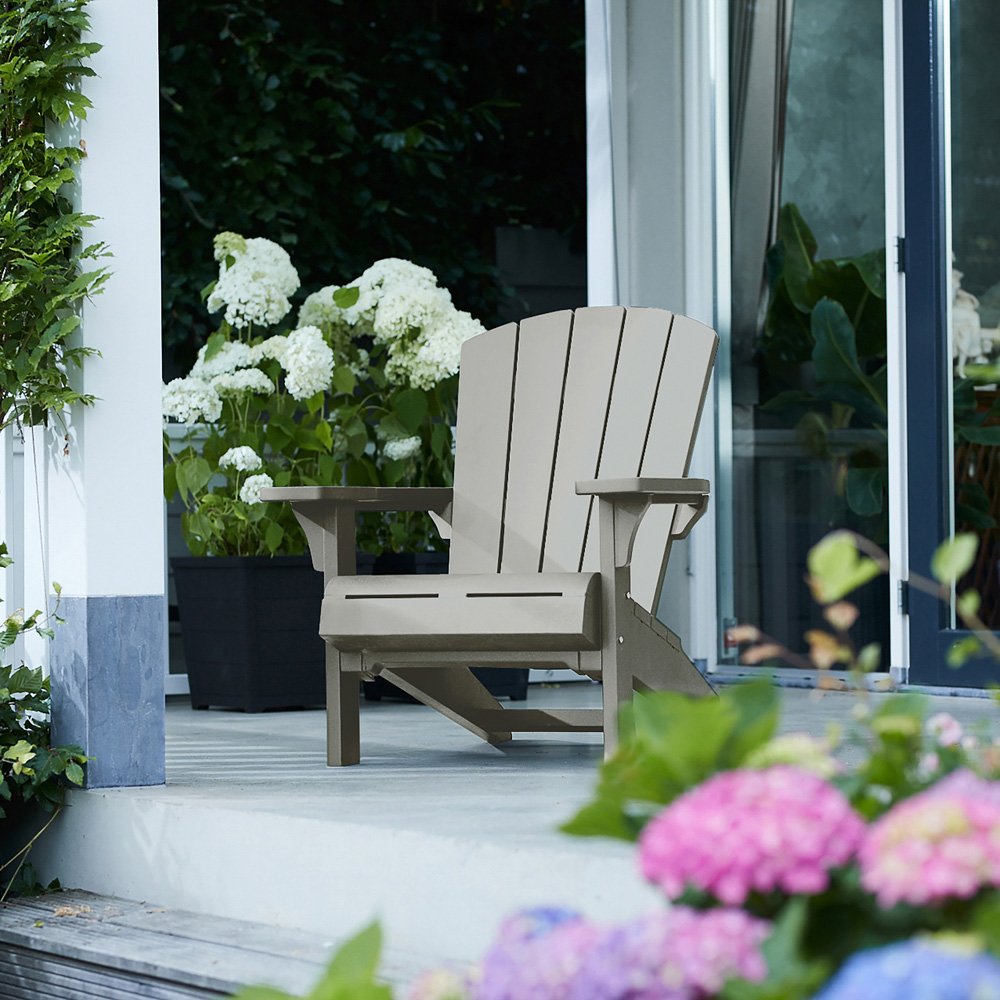 Keter Troy Grey Adirondack Chair Image 6