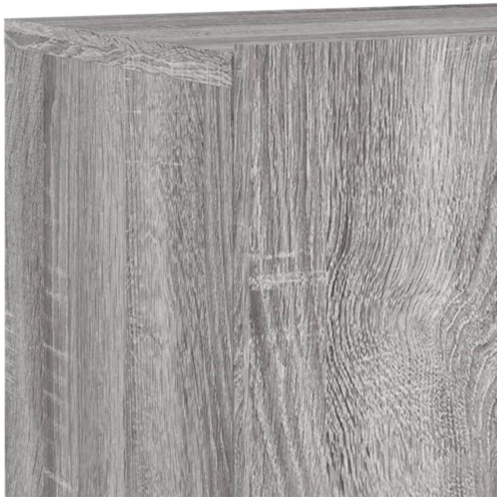 vidaXL 2 Door Grey Sonoma Wall Mounted TV Cabinet Image 8