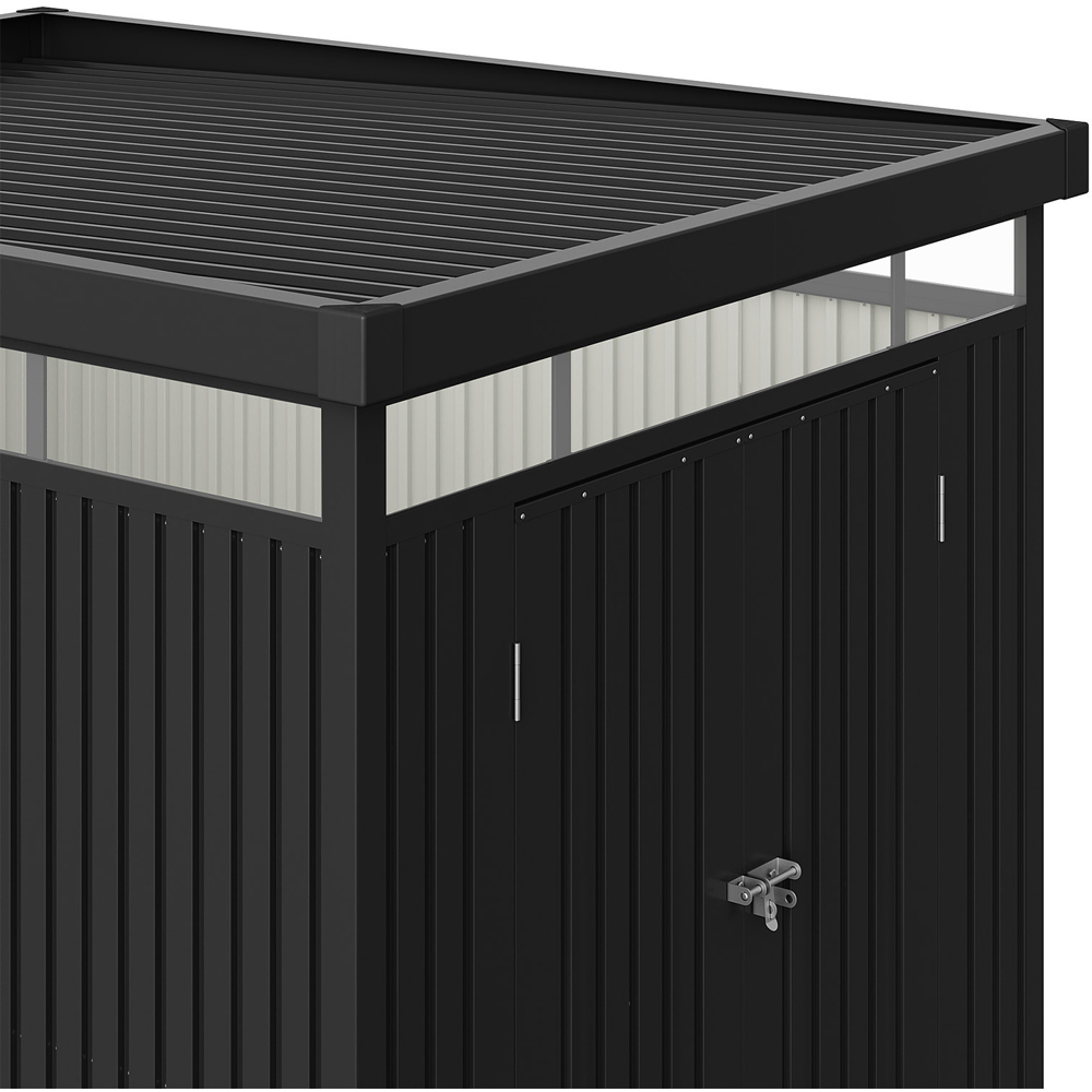 Living and Home 6.5 x 8.5ft Metal Garden Storage Shed with Transparent Windows Image 6