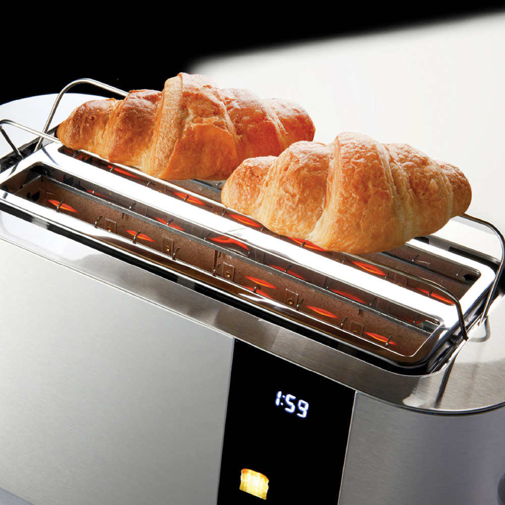 Quest 68290 Silver 4 Slice Digital Toaster Image 4