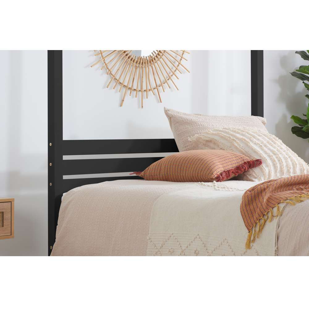 Mercia Double Black Four Poster Bed Frame Image 7