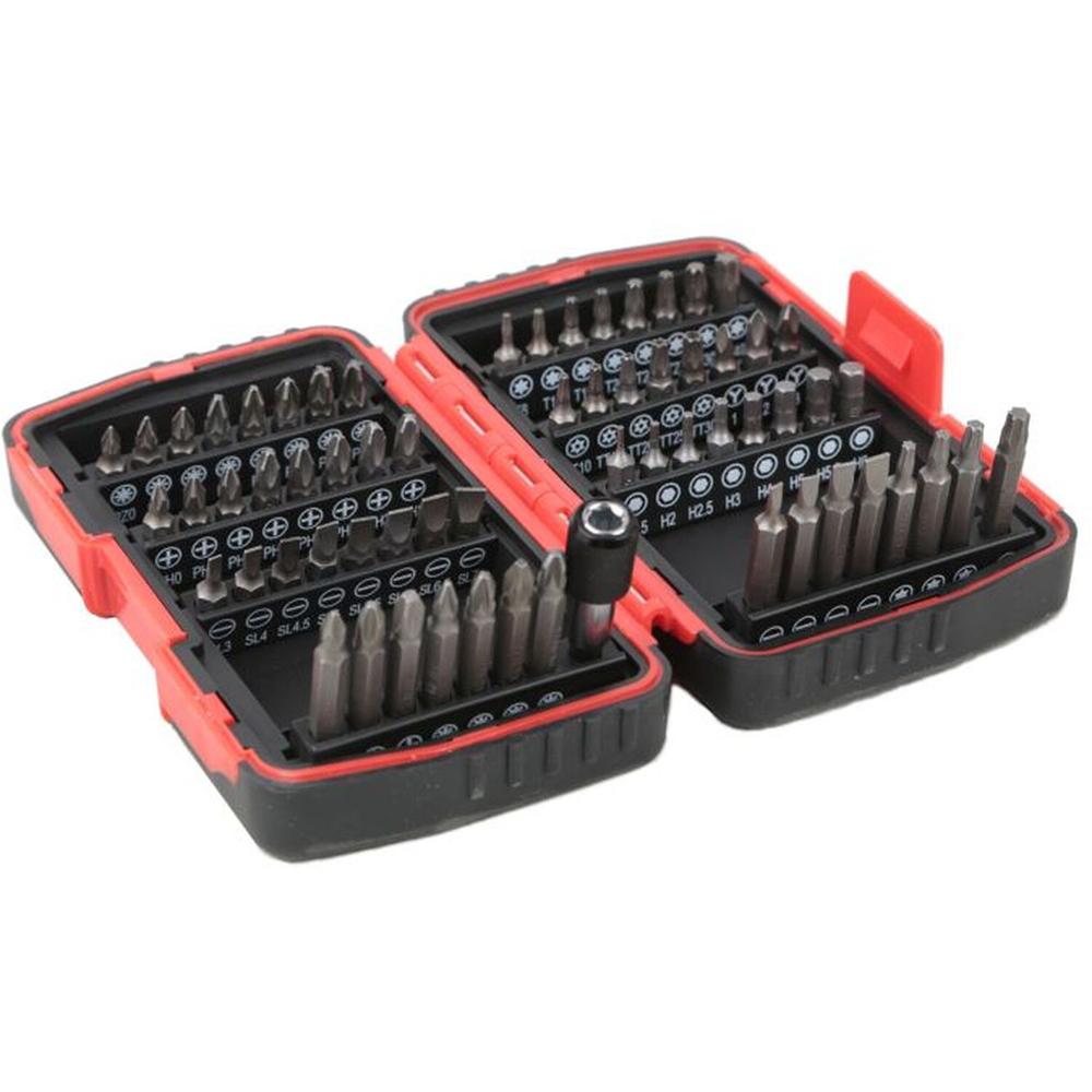 Hilka 64 Piece CRV Screwdriver Bit Set Chrome Image 4