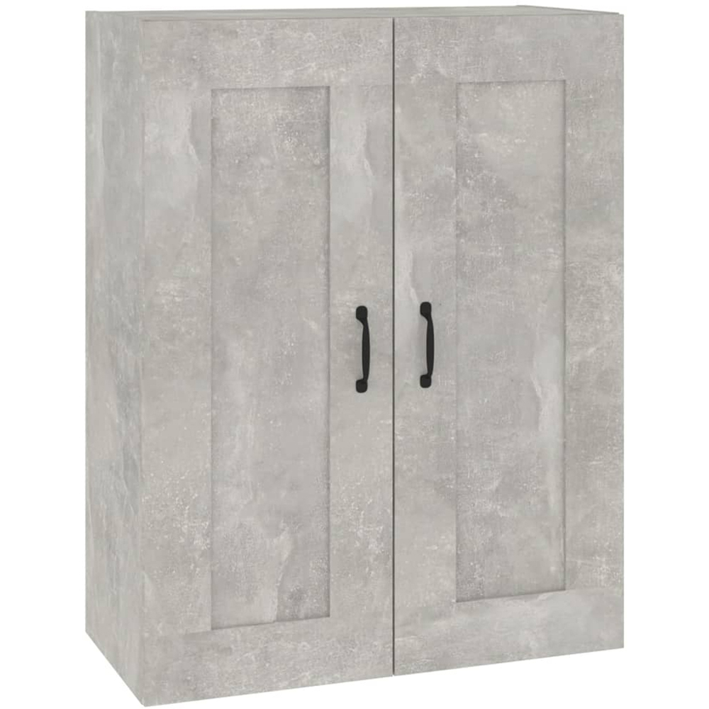 vidaXL 2 Door Concrete Grey Hanging Wall Cabinet Image 2