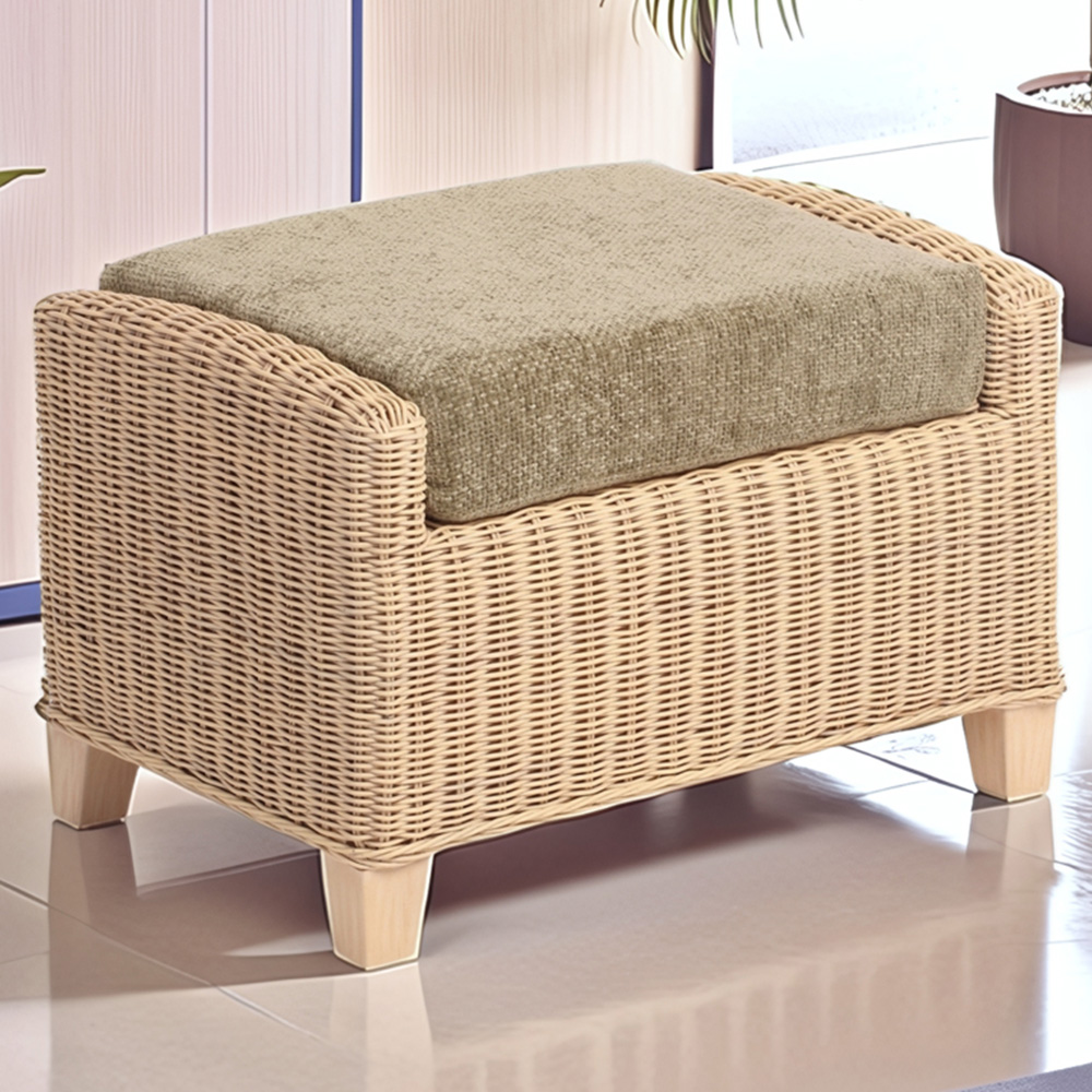 Desser Furniture Dijon Jubilee Sage Footstool Image 1