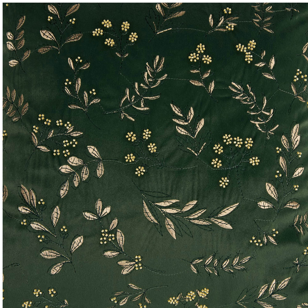Foliage Embroidered Cushion Green Image 11