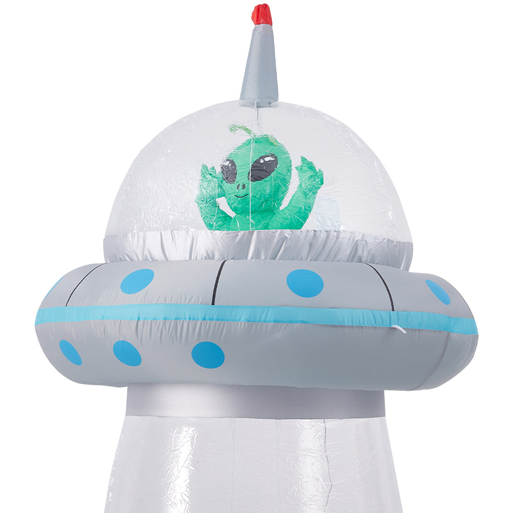 Living and Home Halloween Inflatable LED Giant UFO 6ft Image 4