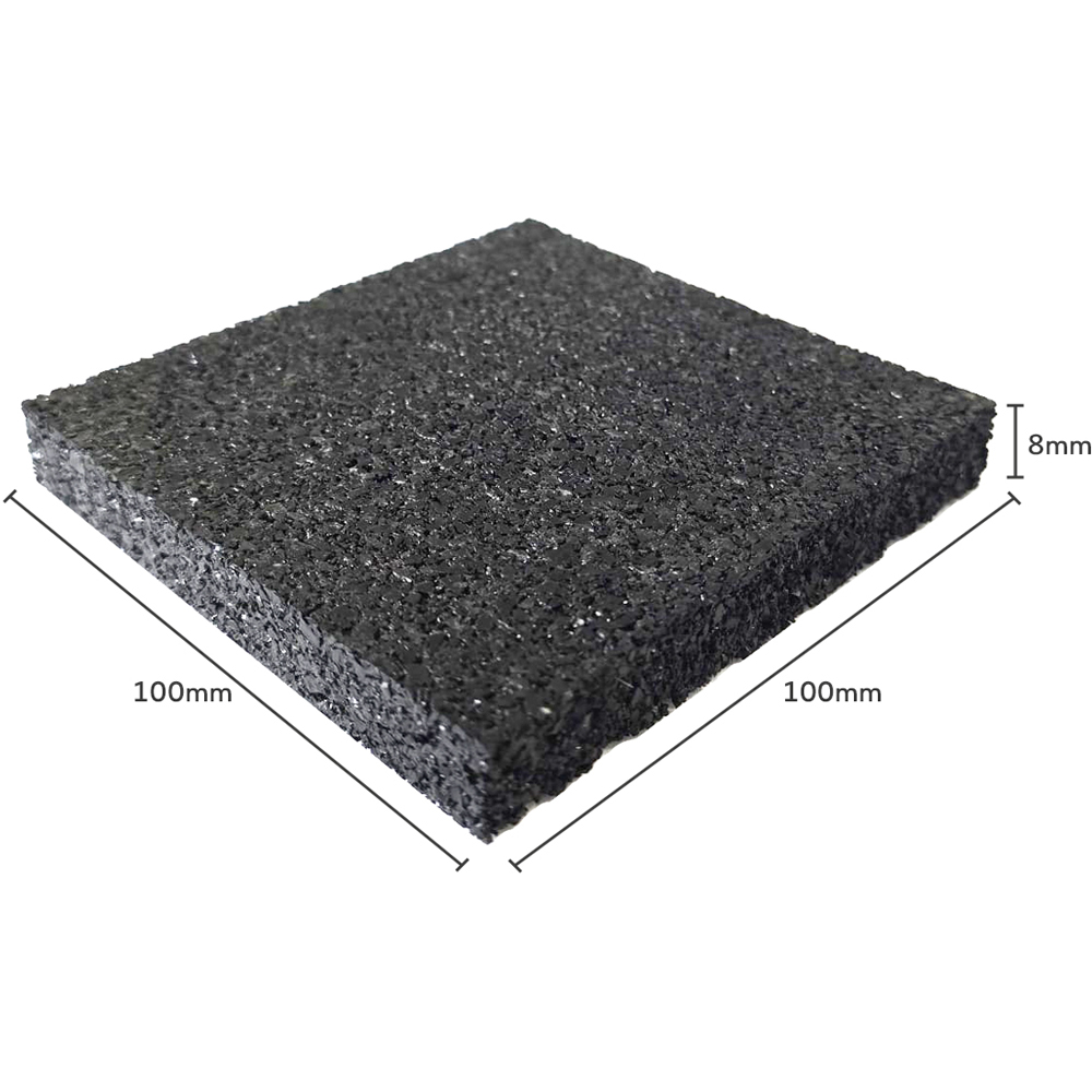 Rubber Anti-Vibration Pad 100 x 100 x 8mm 20 Pack Image 5