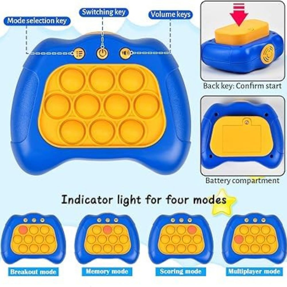 Alivio Blue Quick Push and Pop Sensory Fidget Toy Image 4