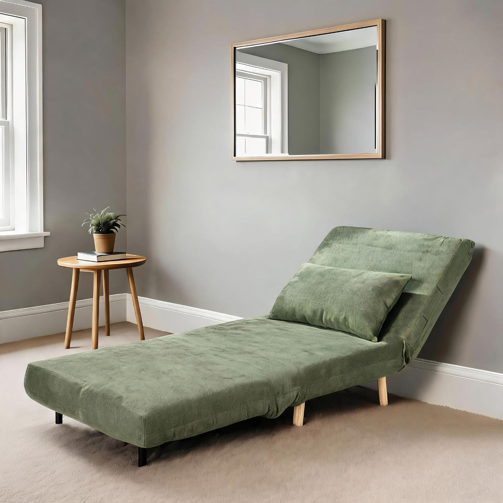 Home Source Lorena Single Green Sofa Bed Image 7