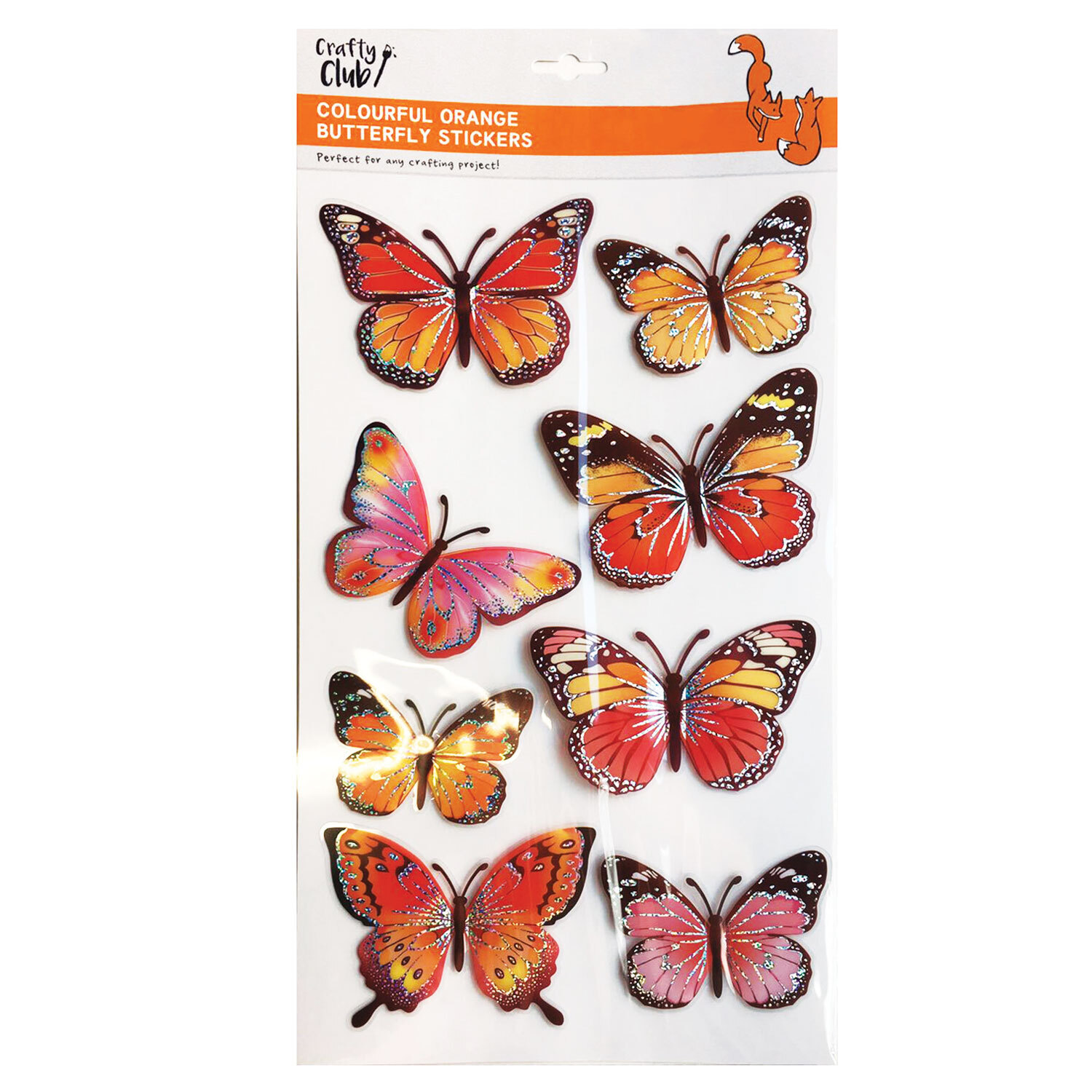 Crafty Club Colourful Butterfly Stickers Image 2