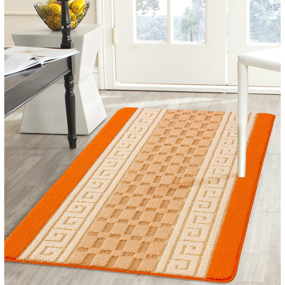 Smart Living Orange Gel Back Non-Slip Door Mat 50 x 80cm Image 3