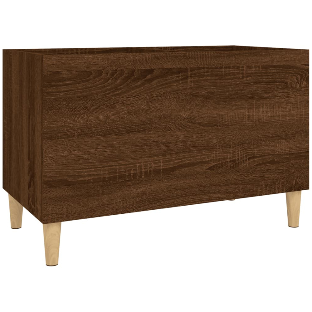 vidaXL Brown Oak Record Cabinet Image 2