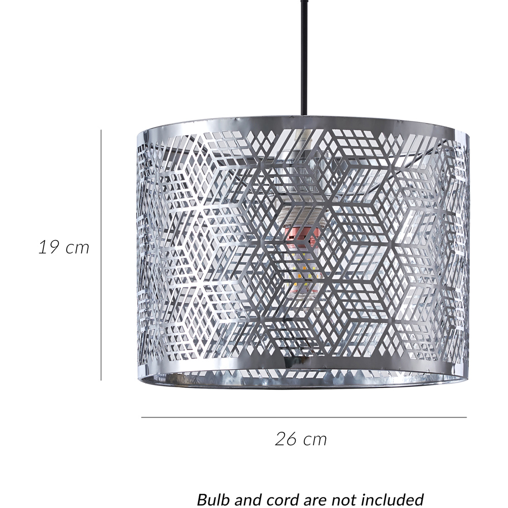 Innoteck Chrome Geometric Light Shade Image 7