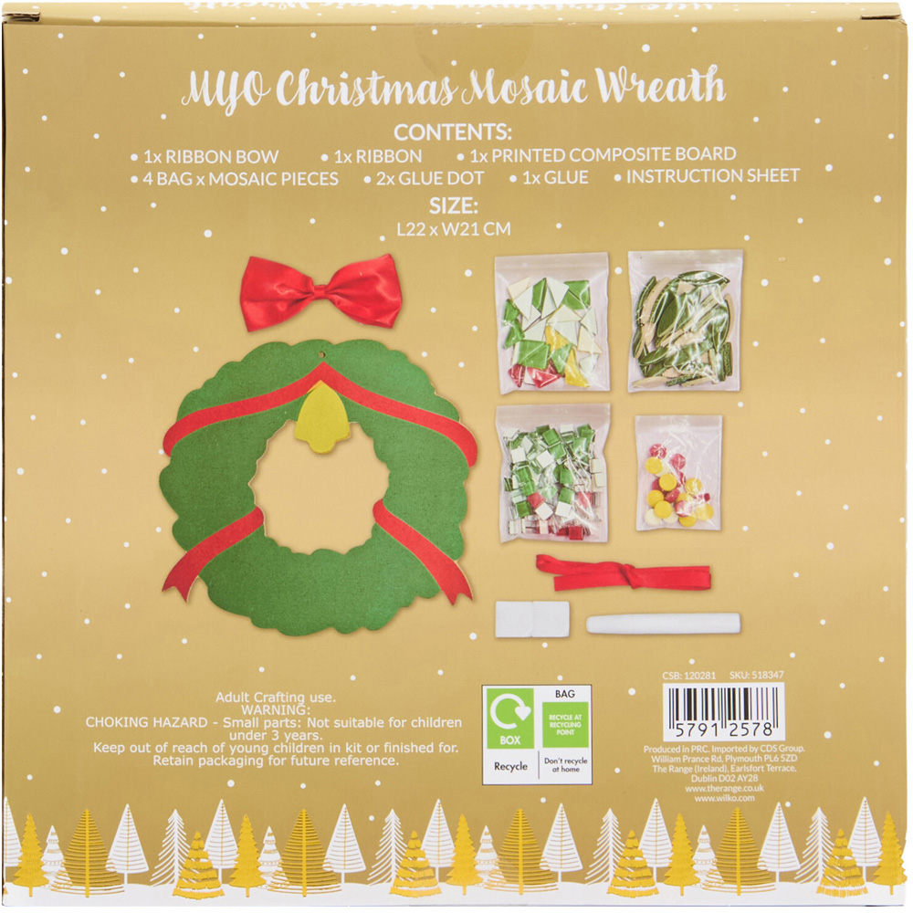 Make Your Own Christmas Mosaic Wreath Image 4