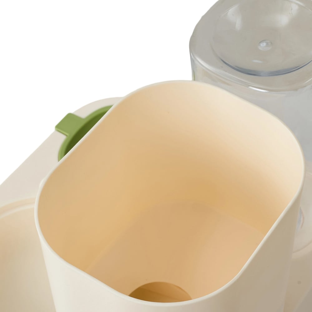 H&O Direct 2-in-1 Green Pet Feeder and Water Dispenser 2.3L Image 5