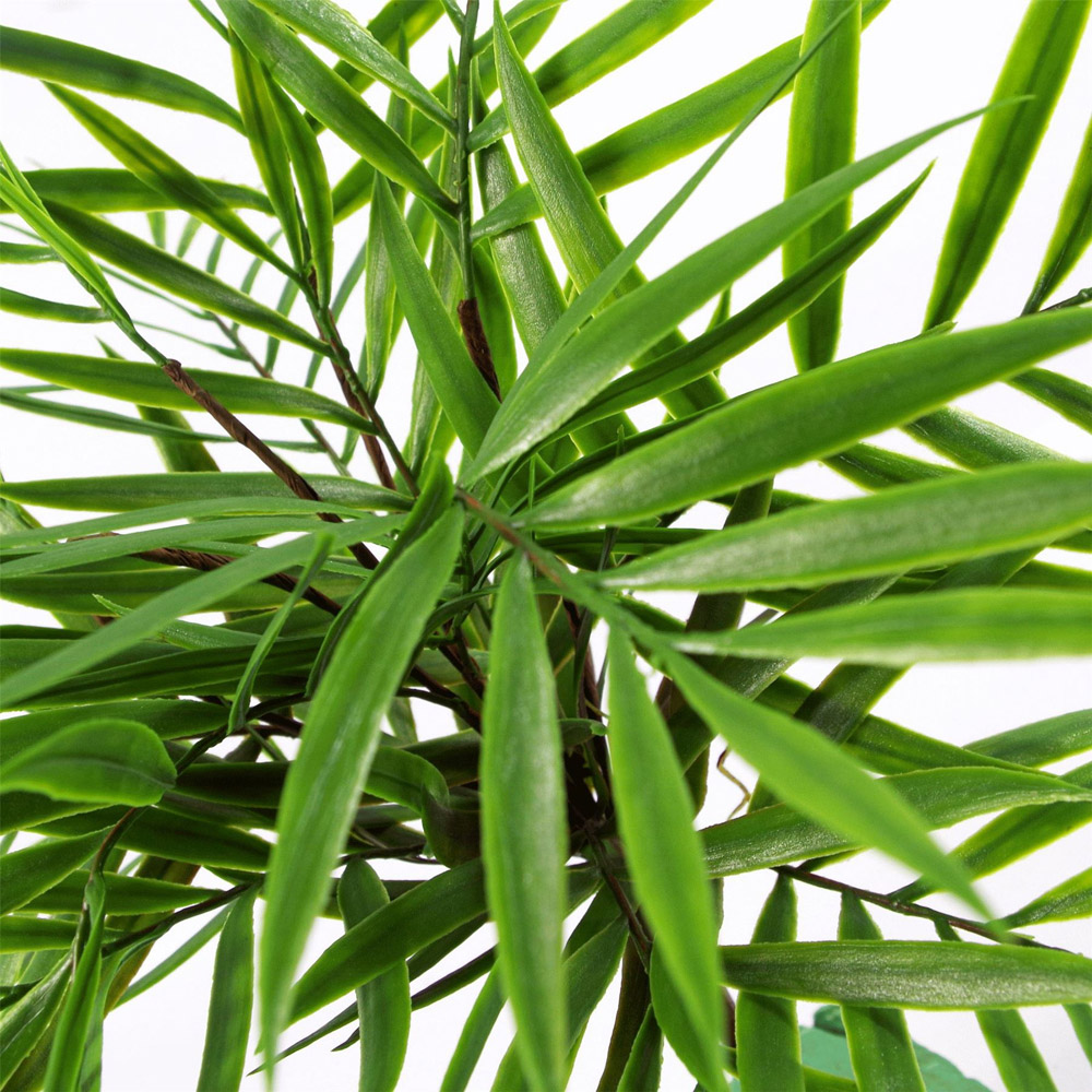 Leaf Bamboo Palm Bush Artificial Plant 40cm 6 Pack Image 2