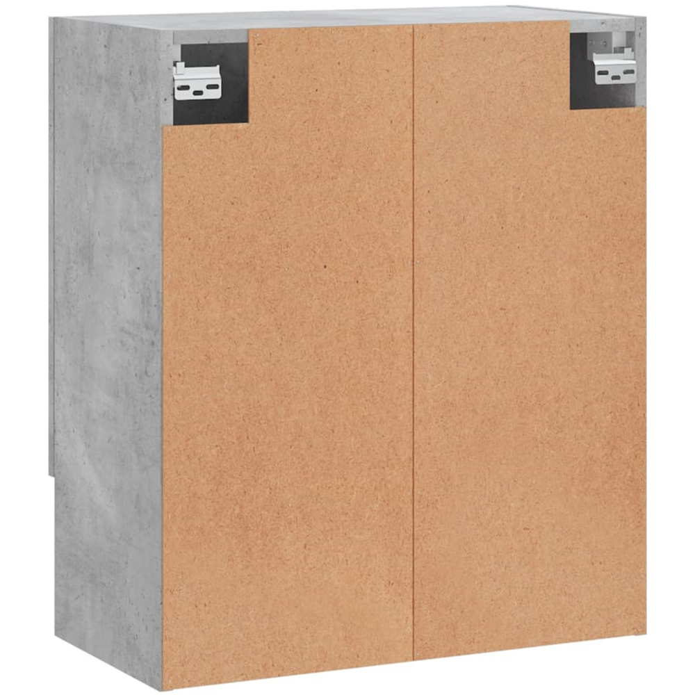 vidaXL 2 Door Single Shelf Concrete Grey Wall Cabinet Image 8