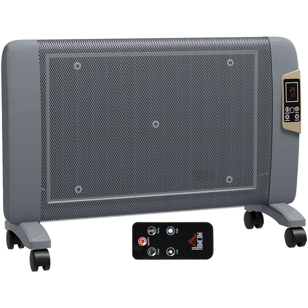 HOMCOM Grey Mica Electric Heater Image 1