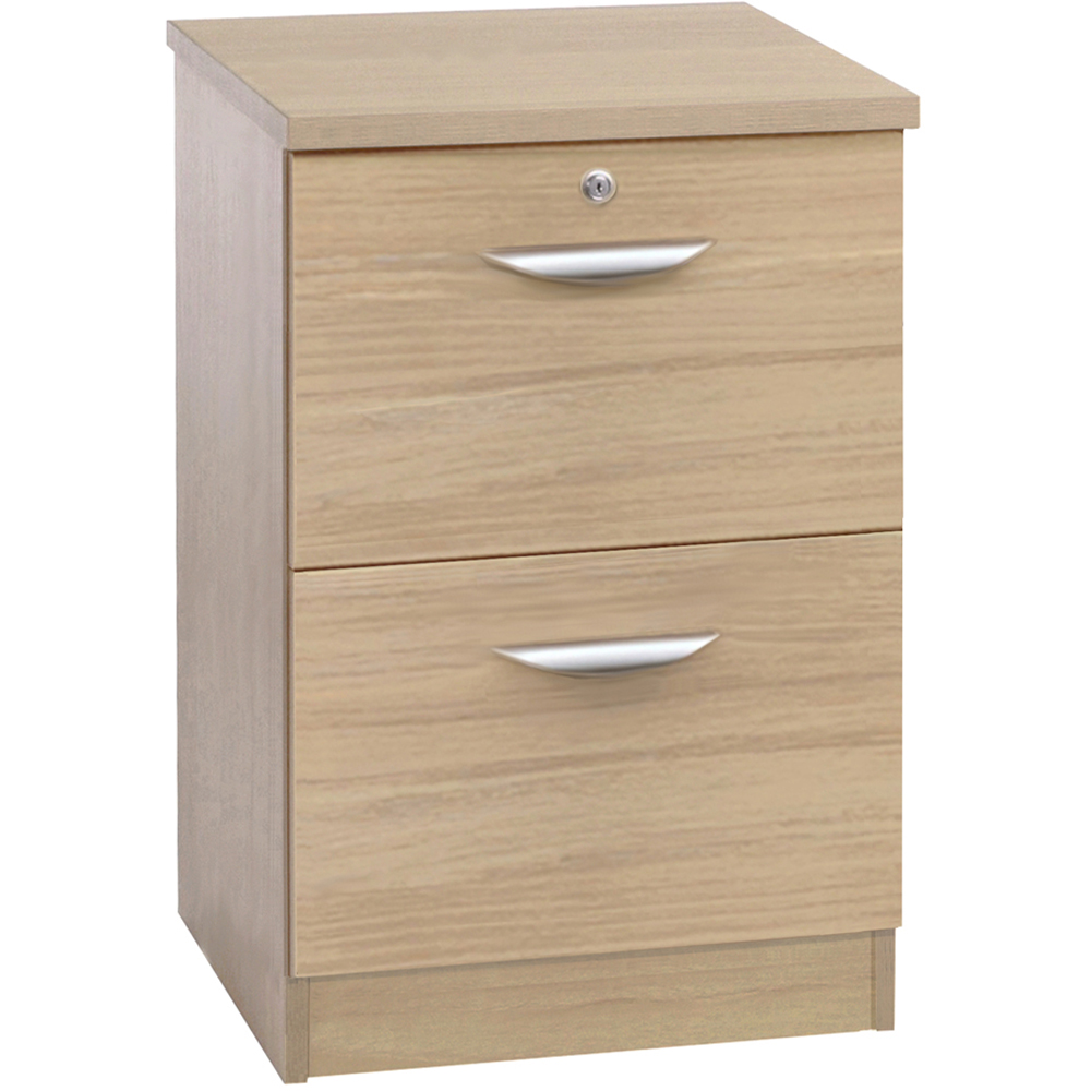 R White Cabinets 2 Drawer Brown Filing Cabinet Image 2