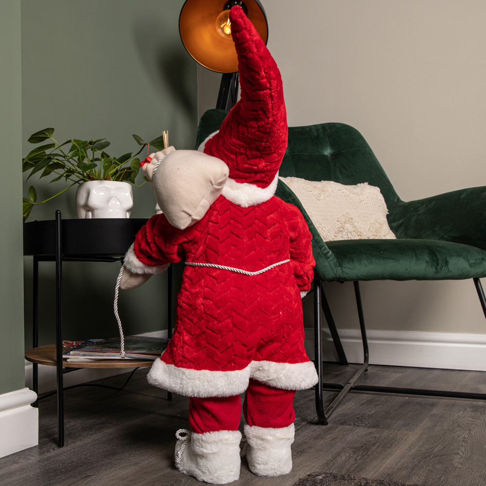 Samuel Alexander Standing Red Jumbo Papa Noel Santa Claus Indoor Christmas Decoration Image 4