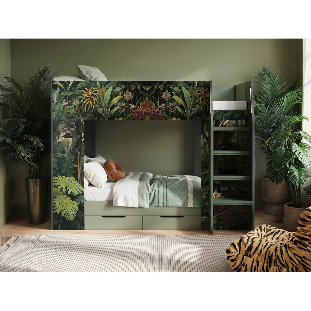 Flair Lorith Jungle Bunk Bed with Drawers Image 5